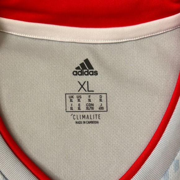 Adidas Spain Soccer Jersey White and Red - Picture 2 of 3